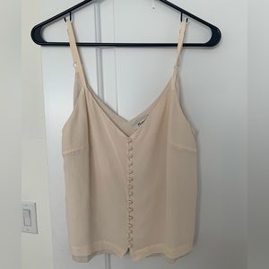 Madewell cream button down tank top